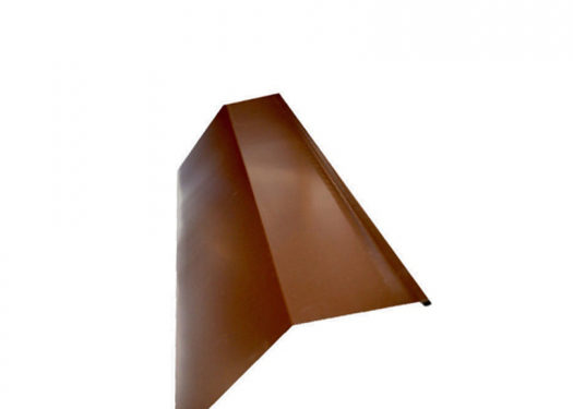 Планка карнизная для металлочерепицы 50х100 мм 2 м коричневая RAL 8017