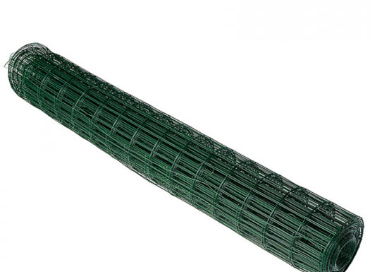 Сетка сварная с ПВХ покрытием 1,5х10 м зеленая ячейка 75х100 мм
