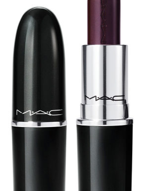 MAC Lustreglass Sheer-Shine Lipstick Легкая губная помада с полупрозрачным финишем | Succumb to Plum