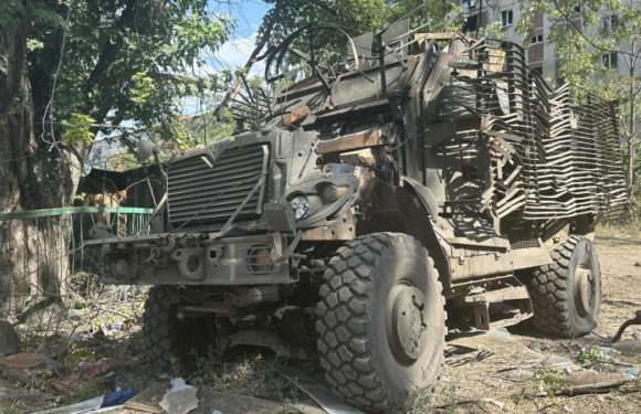 Военные захватили под Авдеевкой американский бронетранспортер