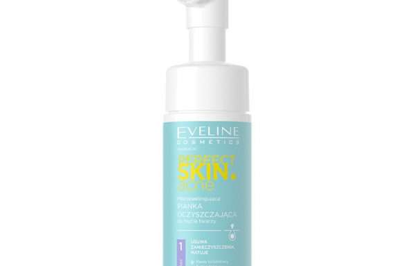 Пилинг-пенка для умывания `EVELINE` PERFECT SKIN ACNE с микроотшелушивающим эффектом (очищающая) 150 мл